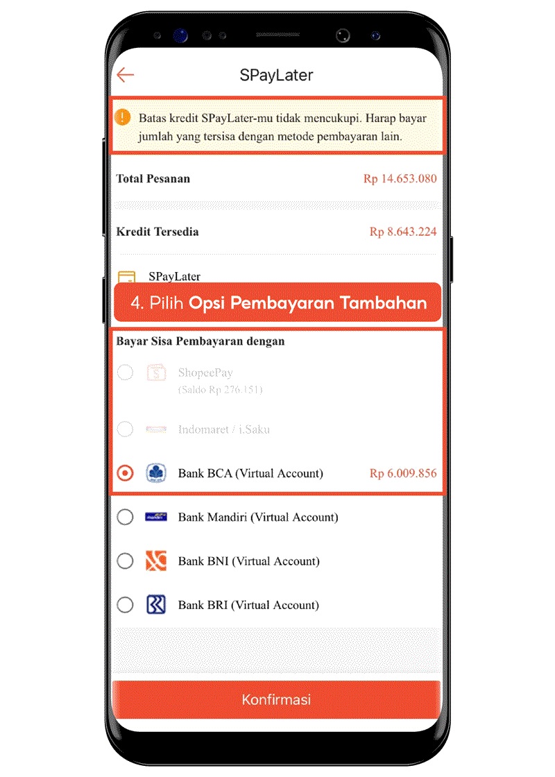 Cara Bayar SpayLater Shopee