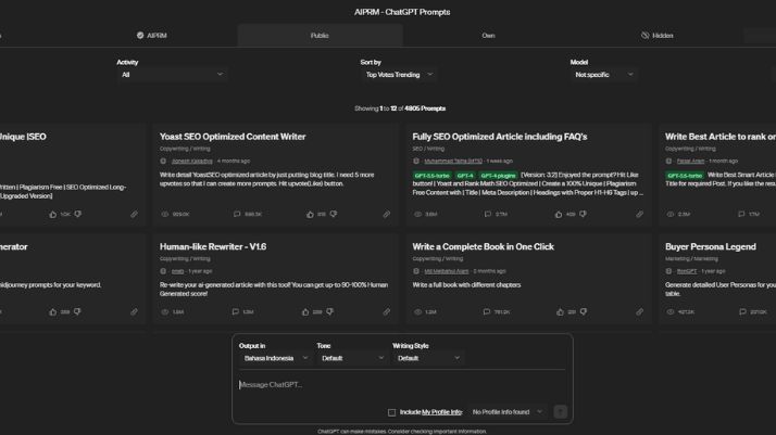 Menjadi Asisten Virtual (Sumber: Open AI)